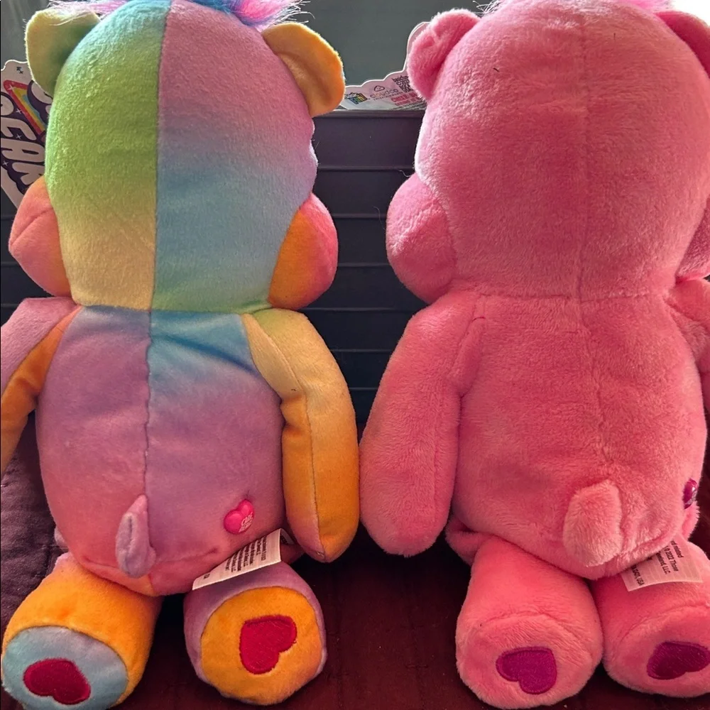 Care Bears Plush Duo - Pink and Rainbow - Picture 7 of 7